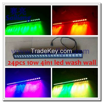 24pcs 10w 4in1 indoor led wash wall