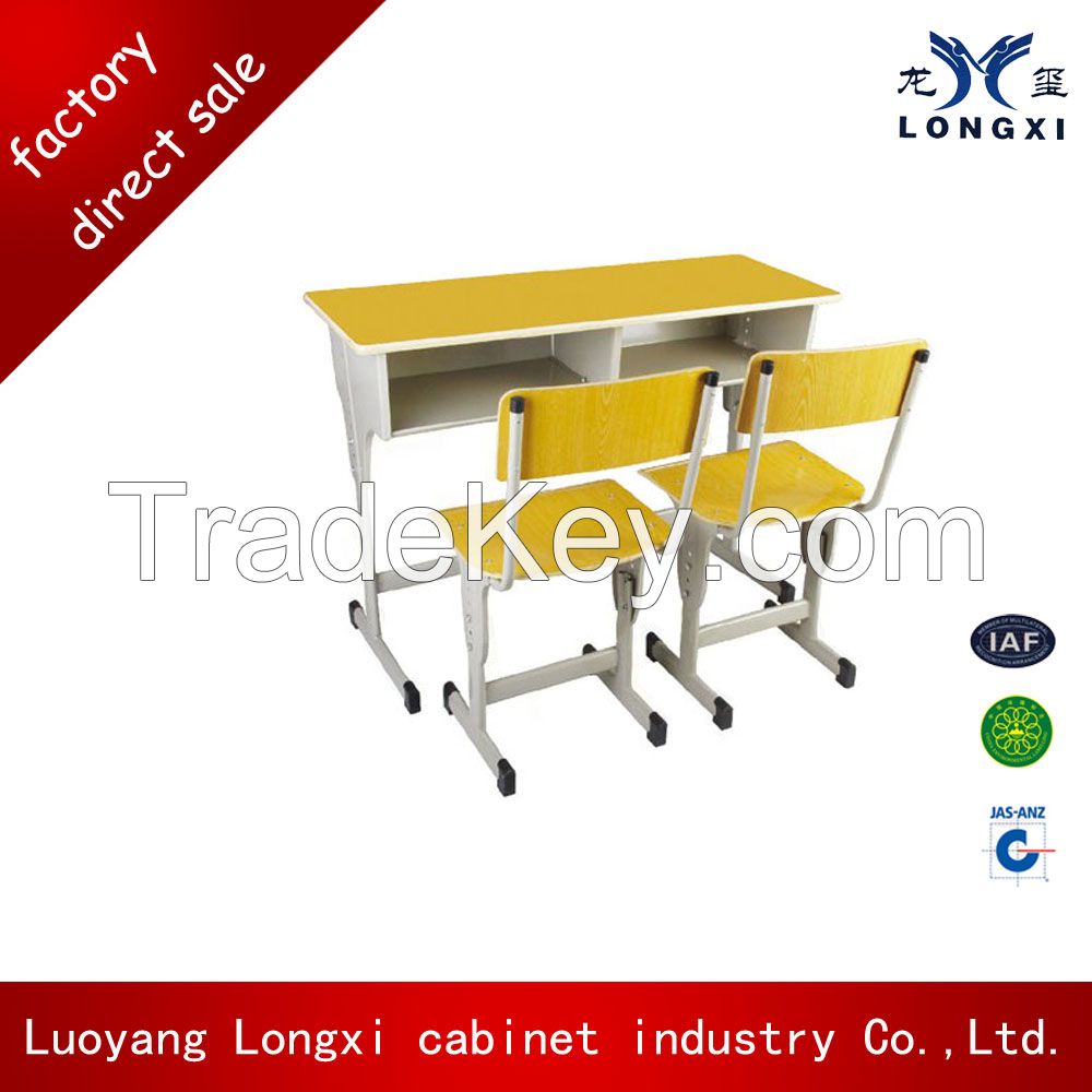 Cheap price adjusttable single student desk and chair,school furniture for children's education,high school furniture classroom