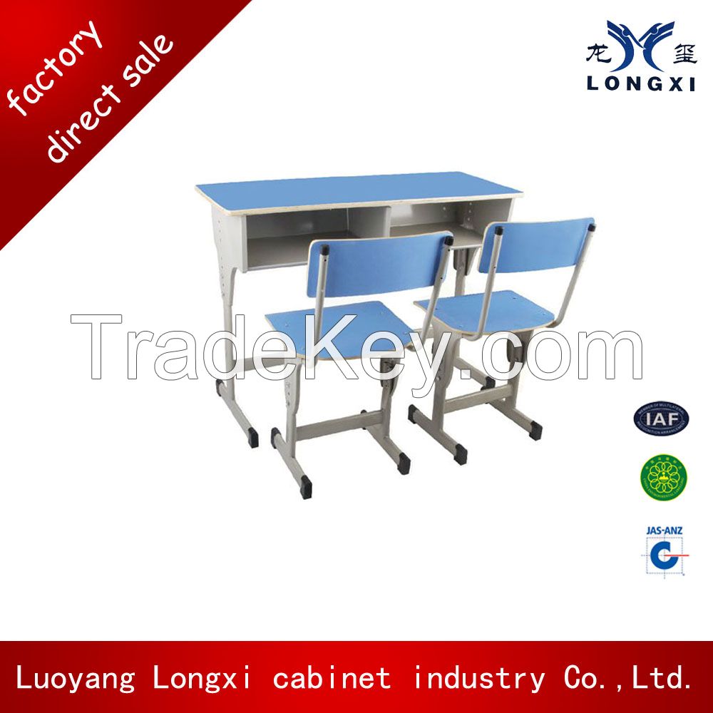 Cheap price adjusttable single student desk and chair,school furniture for children's education,high school furniture classroom
