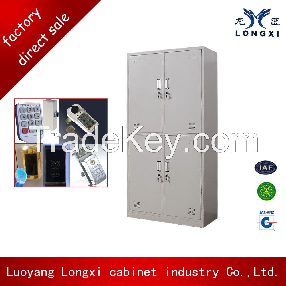 KD structure 4 door locker,bathroom clothes cabinet,metal locker