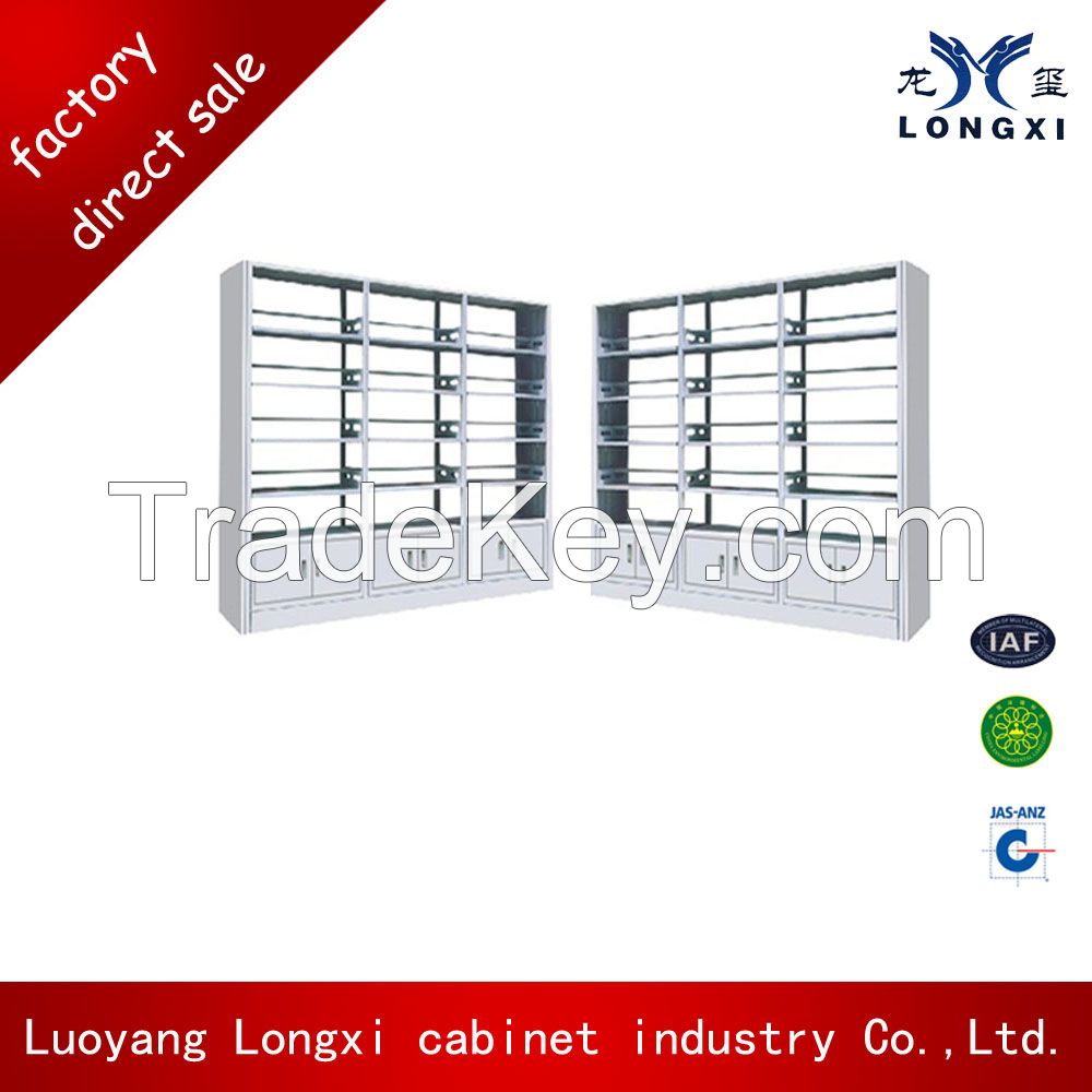 On promotion steel libiary shelf, metal book rack cabinet from luoyang factory