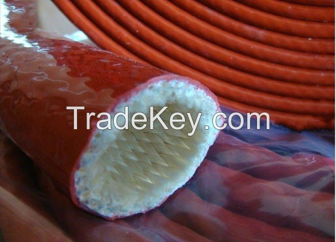 fiber glass braided silicone sleeve