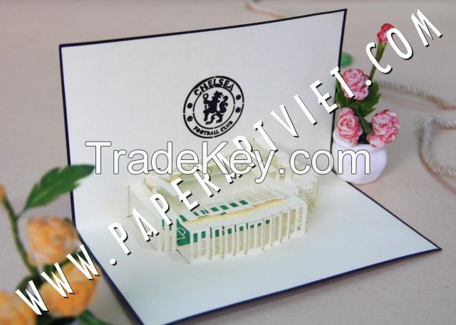 Paper greeting card Stadium Chelsea FC