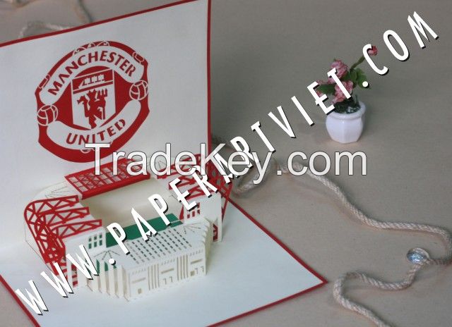 Paper greeting card Stadium Manchester United FC