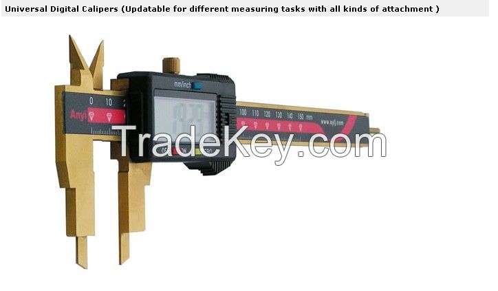 Universal Digital Calipers (Updatable for different measuring tasks with all kinds of attachment )
