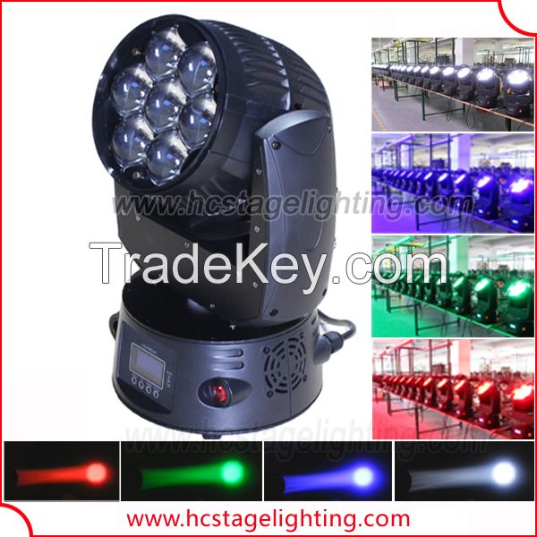 7X15w 4 in 1 zoom beam led moving head stage light