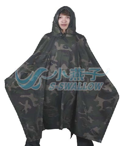 camouflage poncho