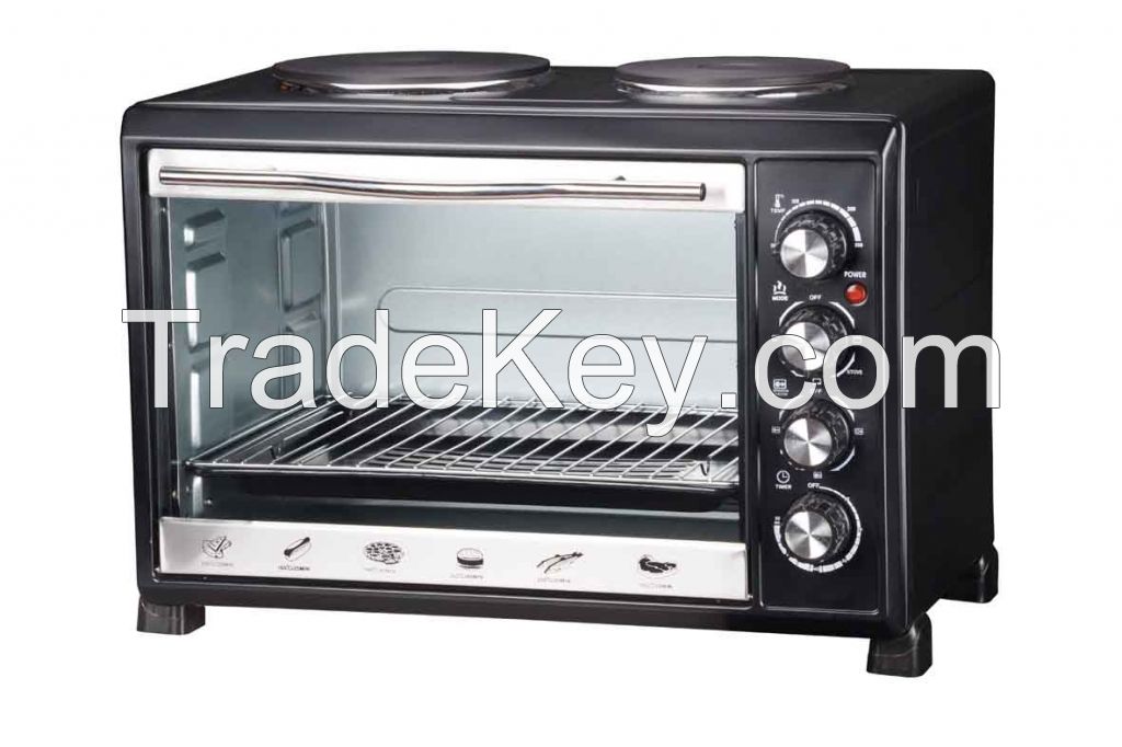 33L electric oven with hot plates