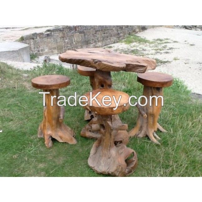 Teak Root Bar Set