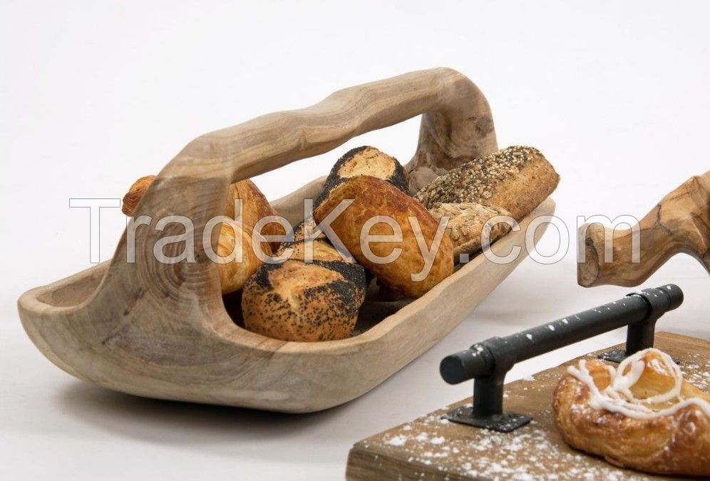 Teak Root Bowl With Handle