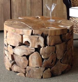 Round Teak Coffee Table