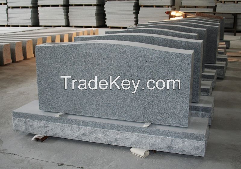 American Light Gray Die P5 Serp Top Monument &amp;amp;amp; Tombstone