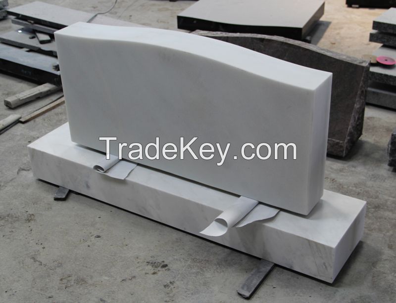 Sichuan White marble American Die and Base Monument