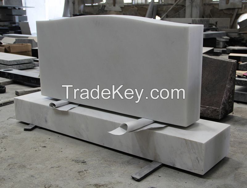 Sichuan White marble American Die and Base Monument