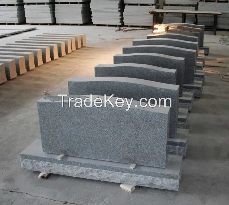 American Light Gray Die P5 Serp Top Monument &amp;amp;amp; Tombstone