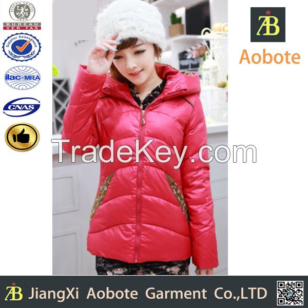 2014 latest design women down jacket for winters