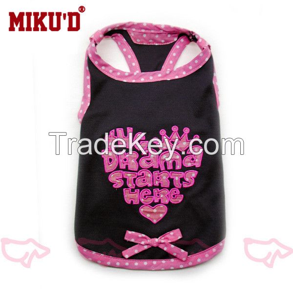 Hot sale cute pet dog cat vest dress apparel