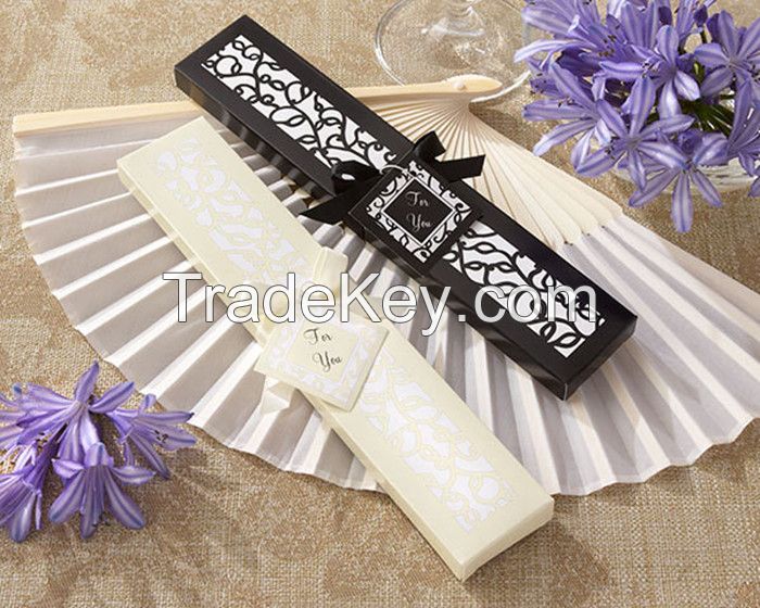 Beautiful and Cheap Gift Souvenir Wedding Fan Silk Hand Fan