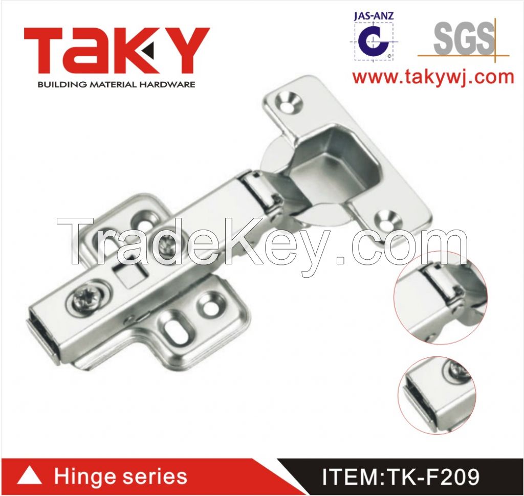 TK-209 soft closing hinges iron cabinet door hinge