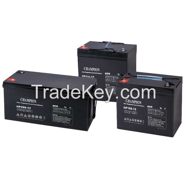 AGM battery 12V100ah NP12V UPS battery storage battery 