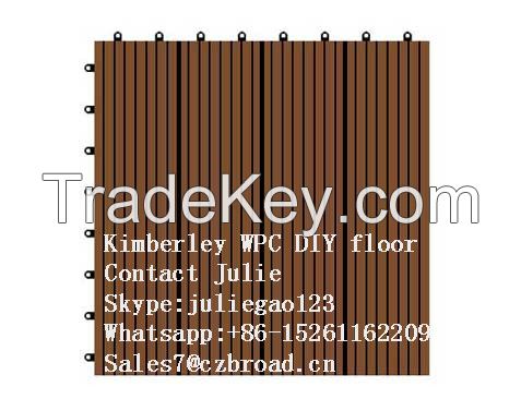 300*300*22mm Made in China Parquet Flooring, Composite DIY Decking