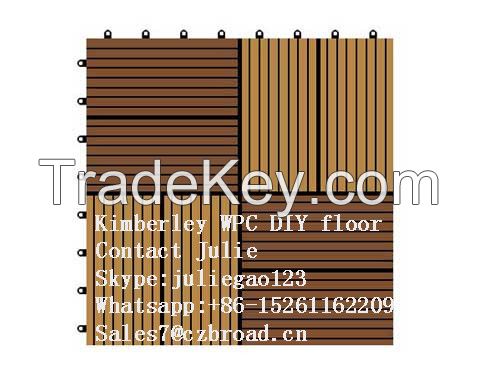 300*300*22mm Made in China Parquet Flooring, Composite DIY Decking