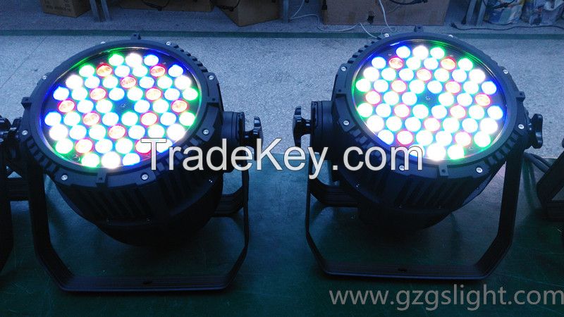 Outdoor Stage Disco Lighting IP65 PRO DMX 54pcs 3W Waterproof RGBW LED Par Can Light