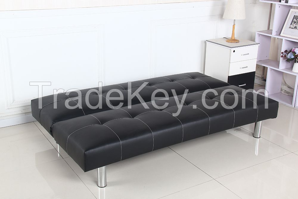 Black PU sofa bed