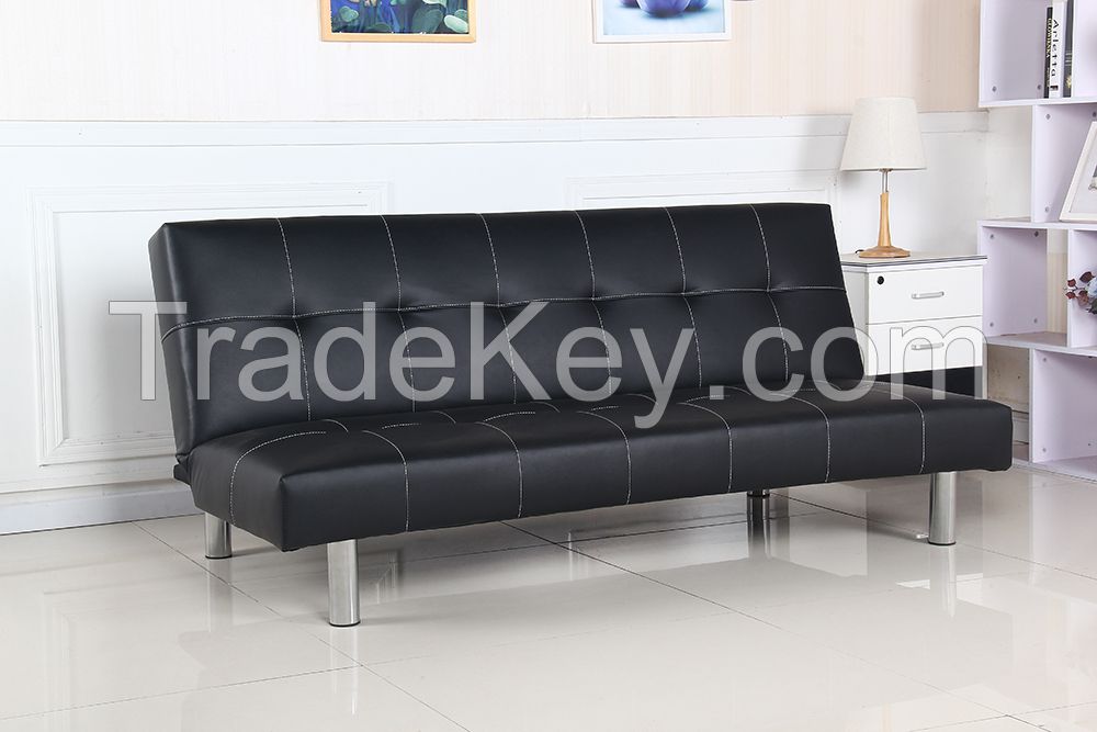 Black PU sofa bed