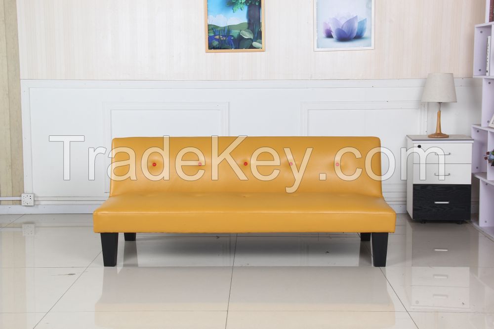 PVC Yellow color sofa bed