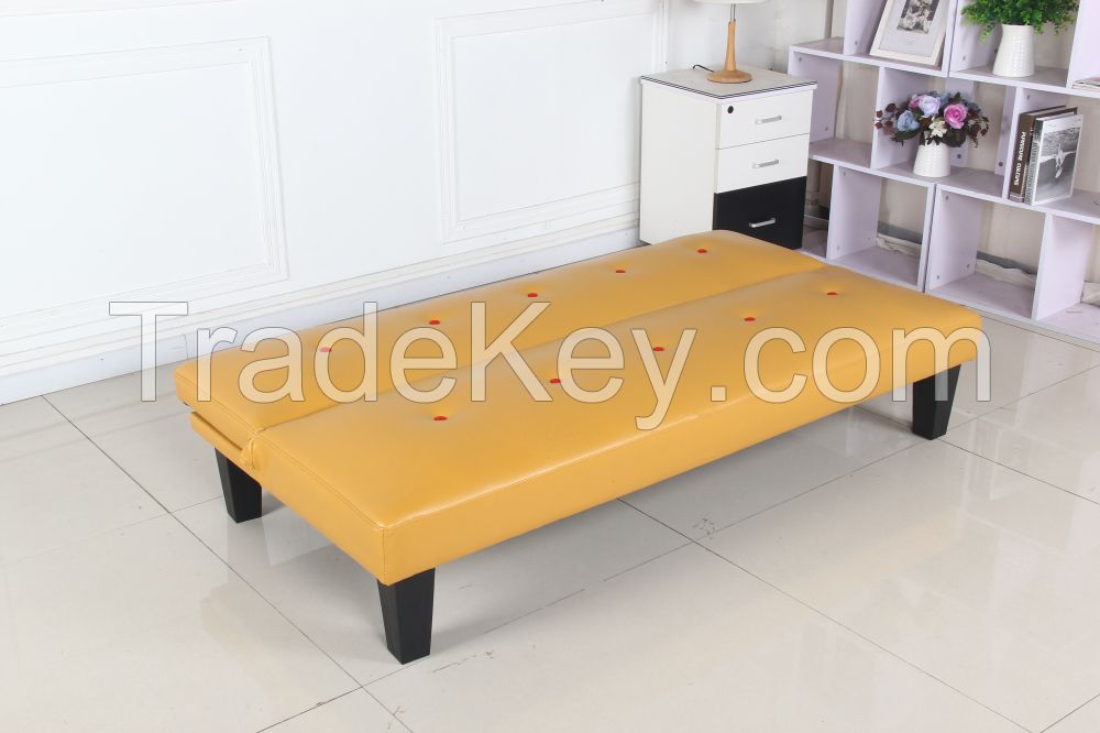 PVC Yellow color sofa bed