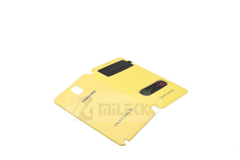 Slim flip folio cover case with dual window