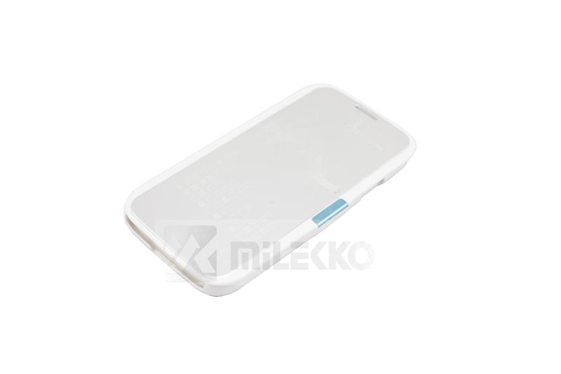 Flip folio case with back stand (White)