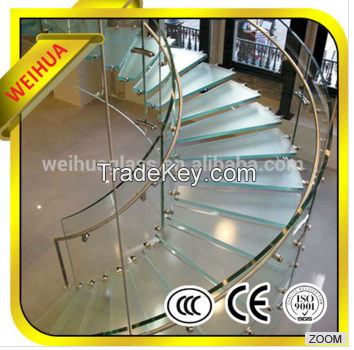 Tempered Laminated Glass Stair Price Good from Factory