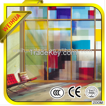 Clear Colored Laminated Glass for Guardrail