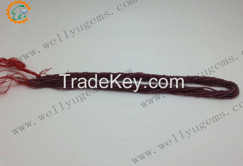 Garnet bead-Natural stone  facet cut beads