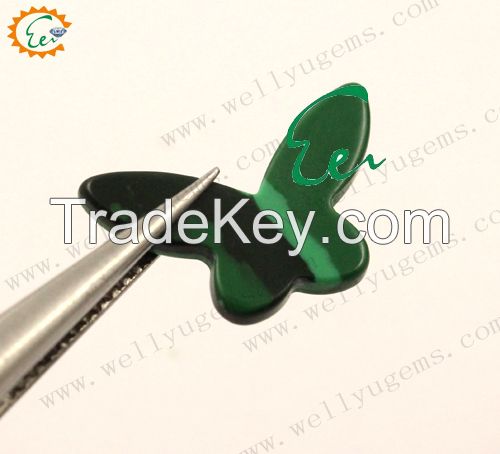  Synthetic malachite- butterfly cutting -sepecific Top polish cut