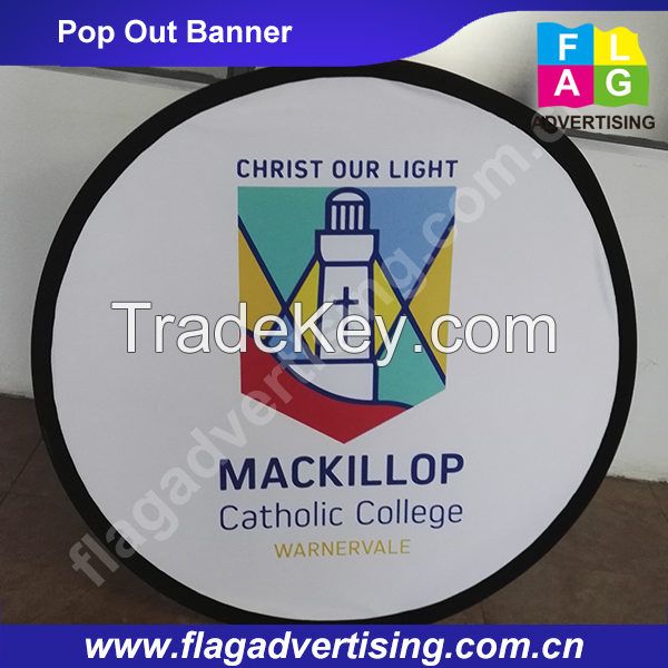 Manufacturer Portable Outdoor advertising Fabric Pop up Banner,pop out banner