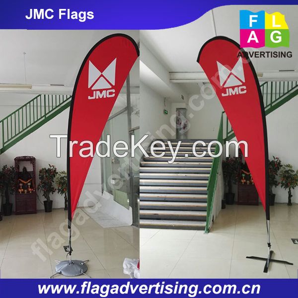 Fast delivery NO MOQ Custom Outdoor Advertising Beach Flag Banner,Teardrop Flag