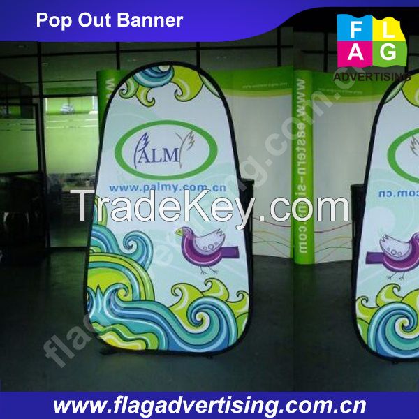 Manufacturer Portable Outdoor advertising Fabric Pop up Banner,pop out banner