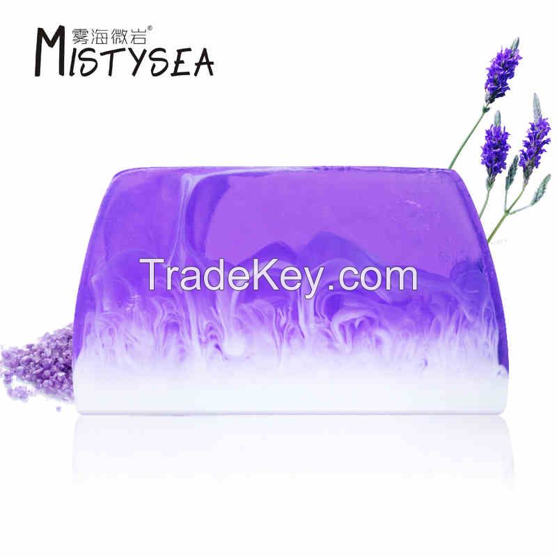 Hot selling lavender milk essential oil handmade soap 110g/pcs for Bulk buying, Wholesale, OEM / ODM