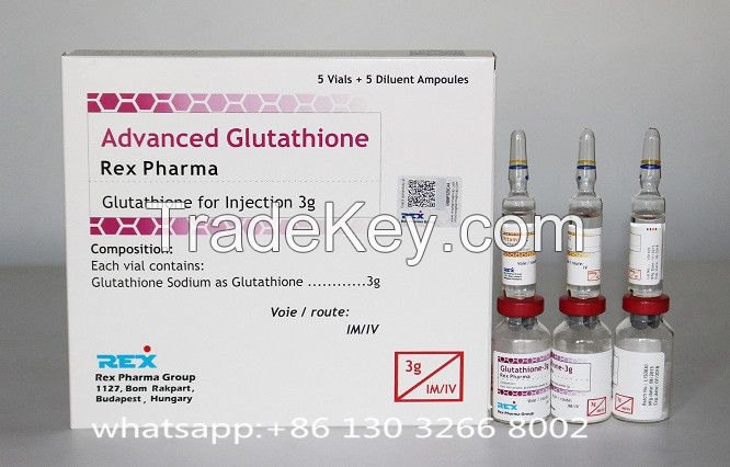 glutathione injection 3g  for skin whitening 