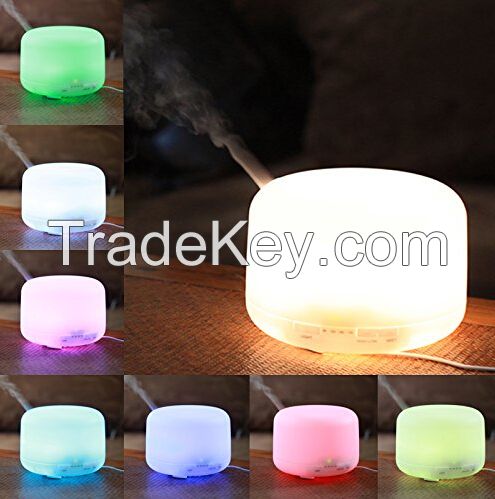 Best selling Aroma diffuser touch button 500ML 7 colors LED light
