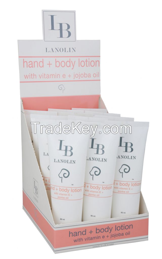 LB Lanolin Hand and Body Lotion with Vitamin E + Jojoba Oil