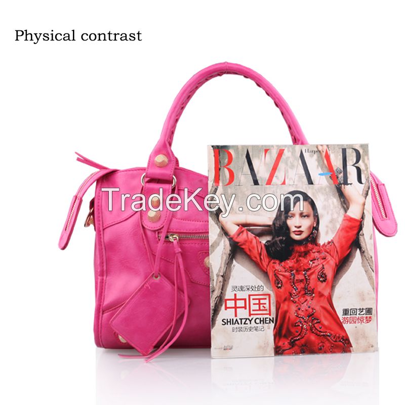 new fashion genuine leather handbags leather bags women leather satche