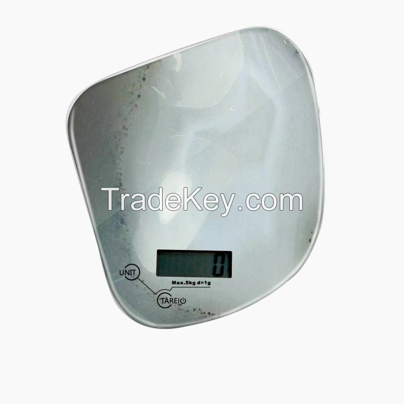 Kitchen scale with stone design