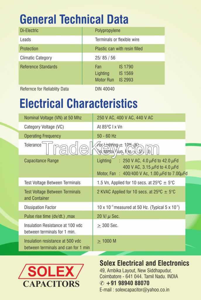 Motor Capacitors