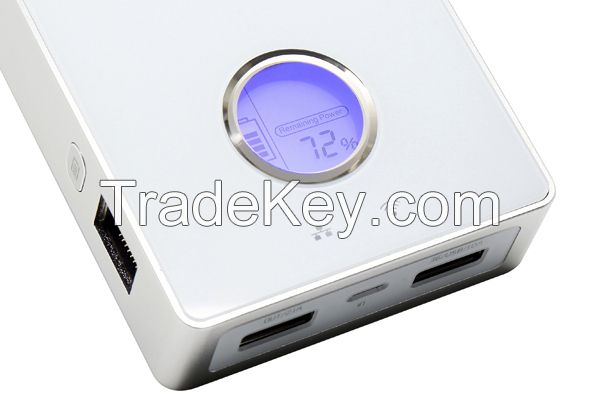 6600/7800mAh power bank with USB 3G WiFi and TF card sharing