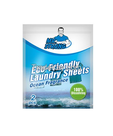 Eco-friend Fabric Soften Detergent Laundry Sheets