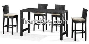 Synthetic Rattan Bar Set